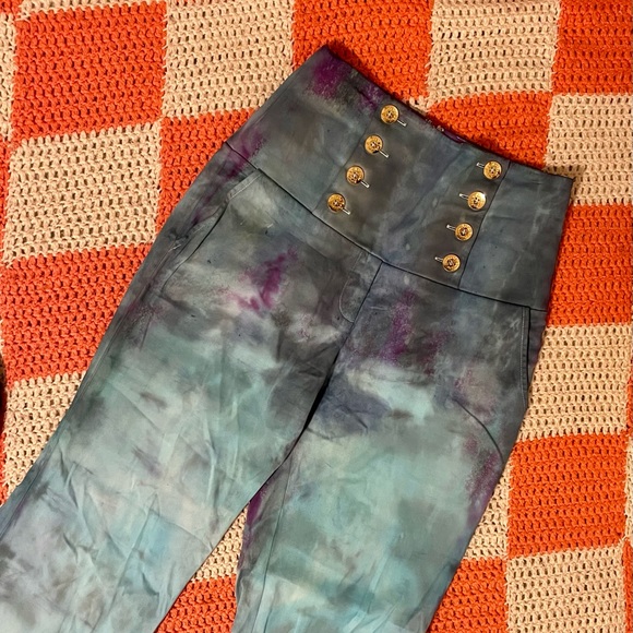 One-of-a-kind Hand-painted Marciano Sailor Trouser - Picture 3 of 15